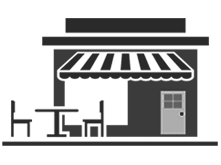 Graphic image of café or restaurant